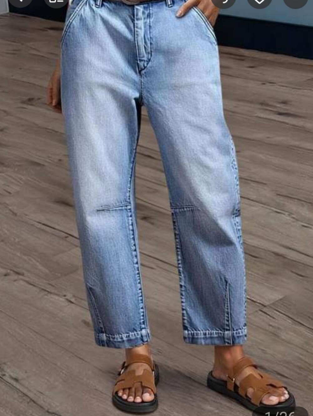 Halara Muse Relaxed Boyfriend Jeans Size 24 BNWOT $64